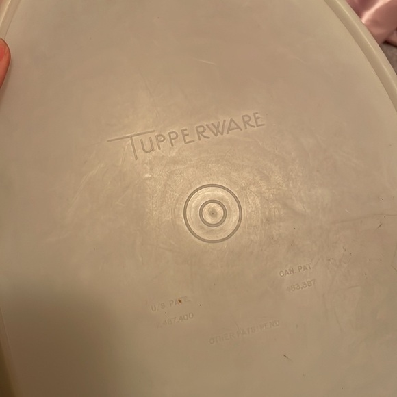 Vintage Clear Sheer Tupperware large storage - Picture 3 of 9